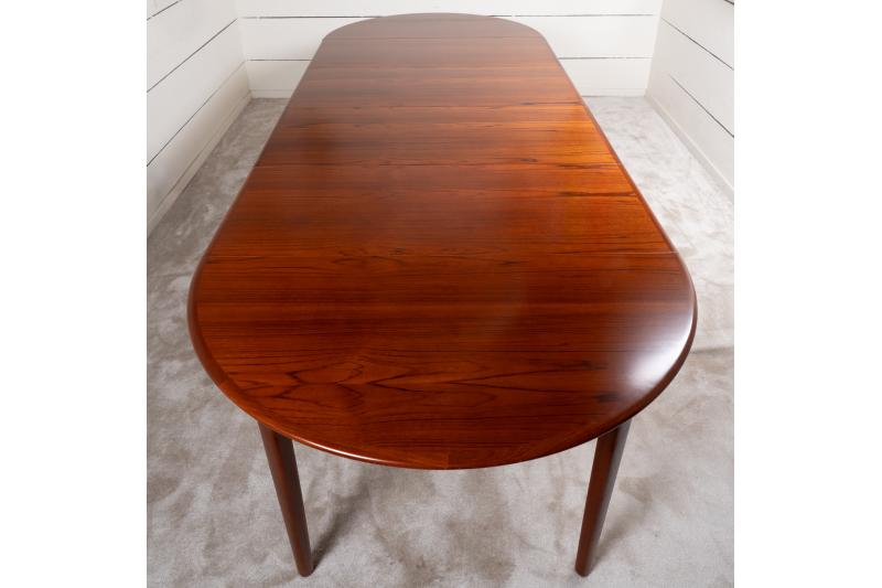 Very large Scandinavian teak table 1960