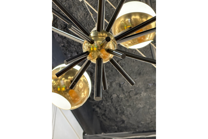 Large Space Age chandelier Italy 1970