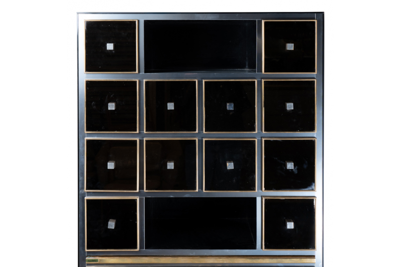 Cabinet en Miroir by Michel Pigneres, Sandro Petti Around 1970