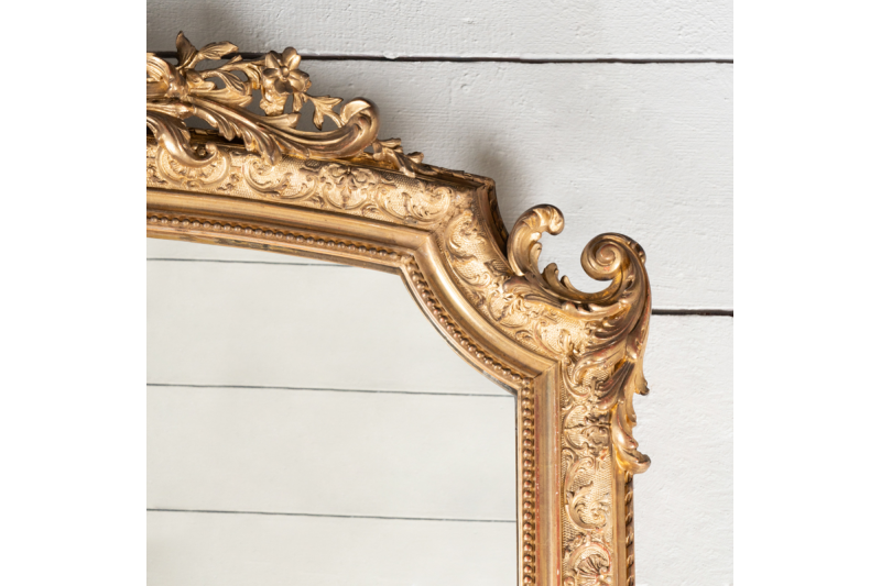 Large Regency style mirror H. 76 inches - W. 48 inches