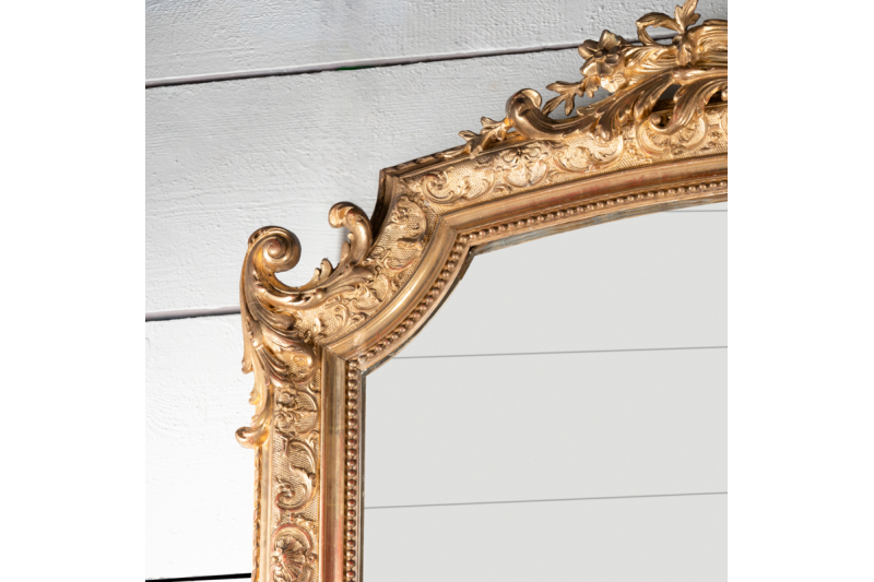 Large Regency style mirror H. 76 inches - W. 48 inches