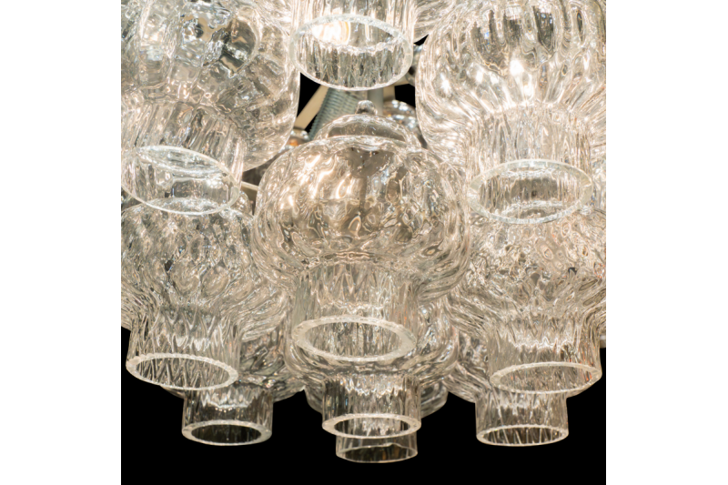 4 Murano glass chandeliers from the '70s.