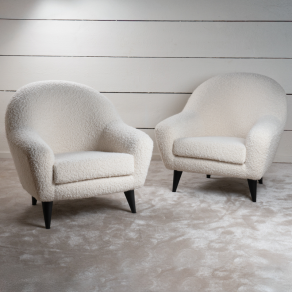 Pair of Charles Ramos armchairs 1960