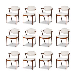 12 Scandinavian chairs rosewood 1960