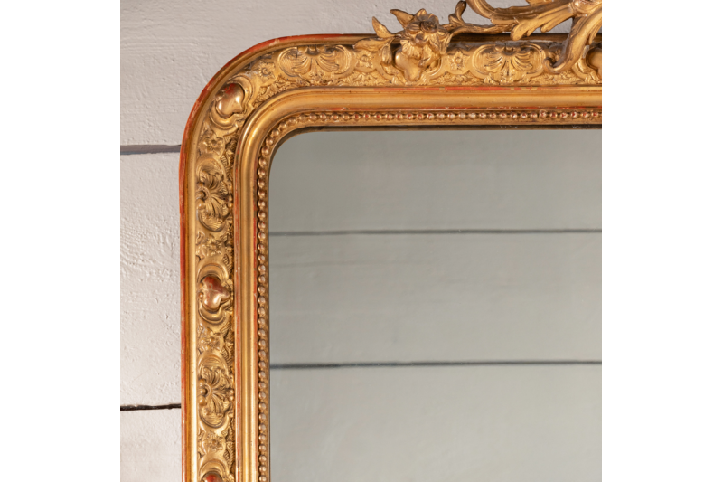 Very large 19th century French mirror H. 178 cm - W. 110 cm