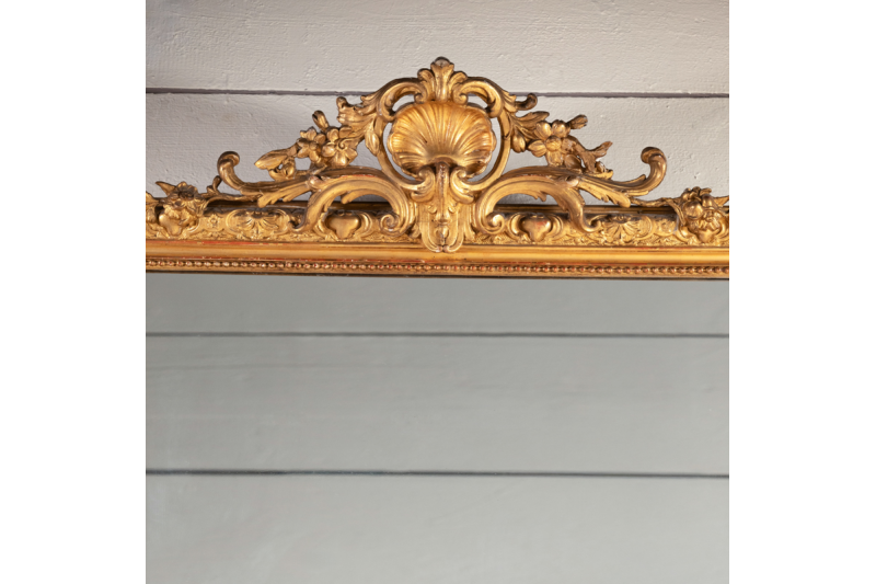 Very large 19th century French mirror H. 178 cm - W. 110 cm